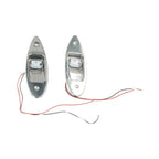 2X LED Navigation Tear Drop Lights for Marine Boat (Vertical Mount)