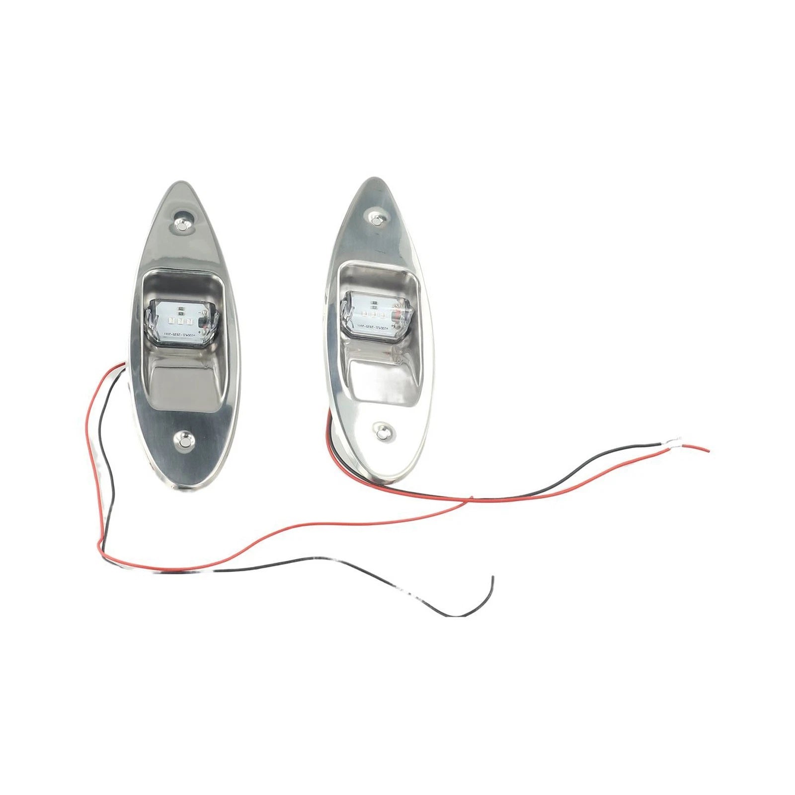 2X LED Navigation Tear Drop Lights for Marine Boat (Vertical Mount)