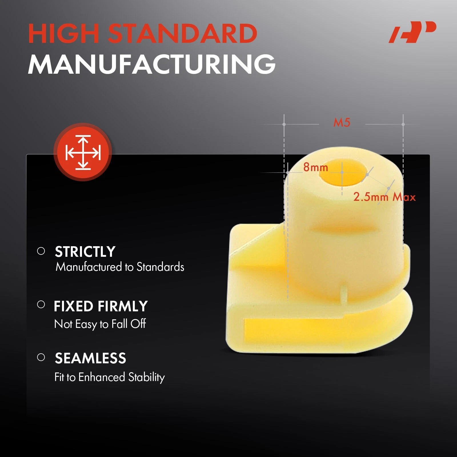 30x Nylon Yellow Headlight Grille Bumper Molding Retainer for BMW