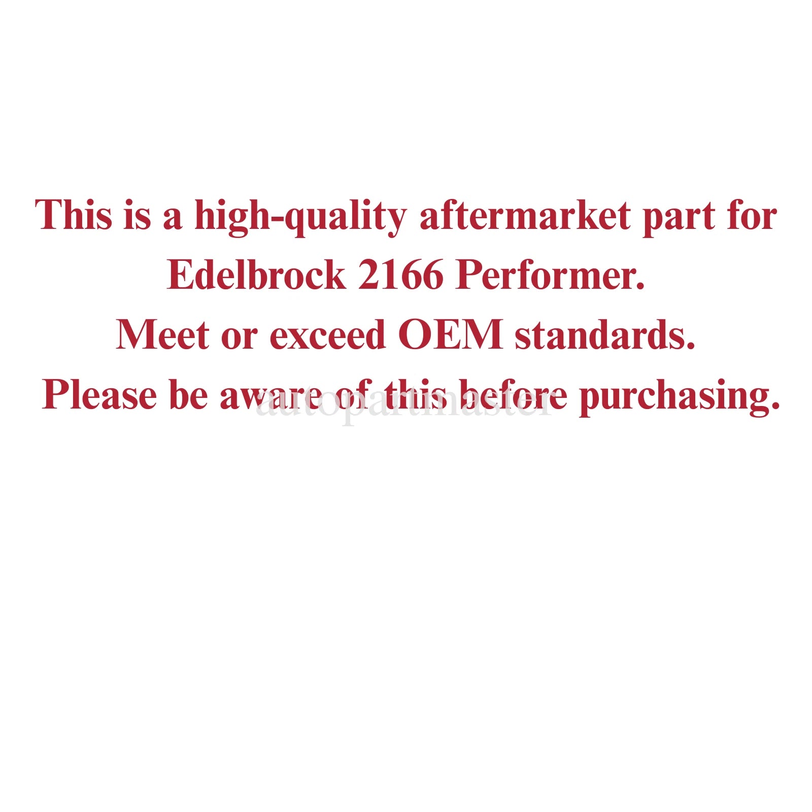 Edelbrock 2166 Performer Intake Manifold for Ford 429-460 (1968–1972)