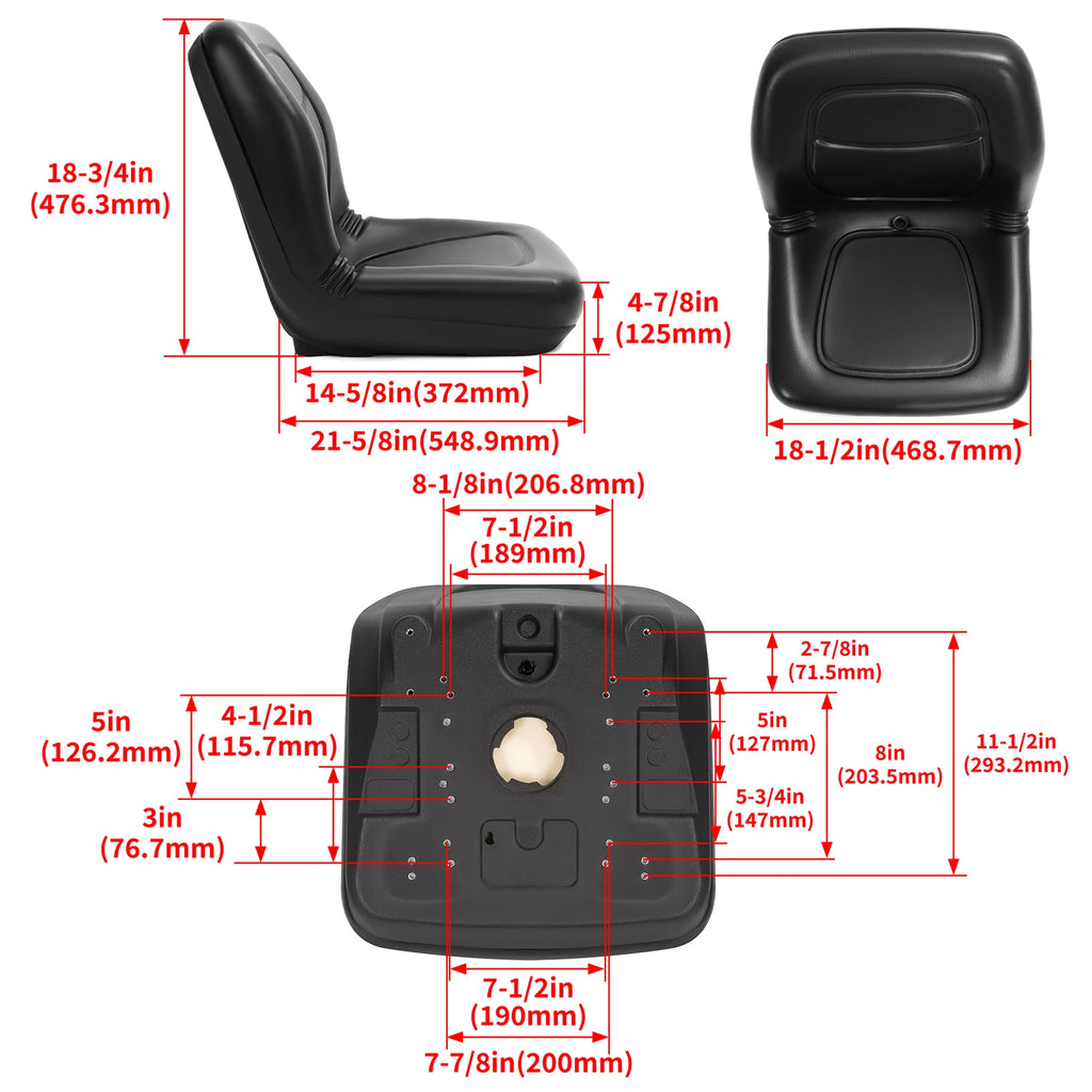 Gator Seats for Diesel TX Turf 6X4 Trail XUV 550 620i 850D (2010–2023)