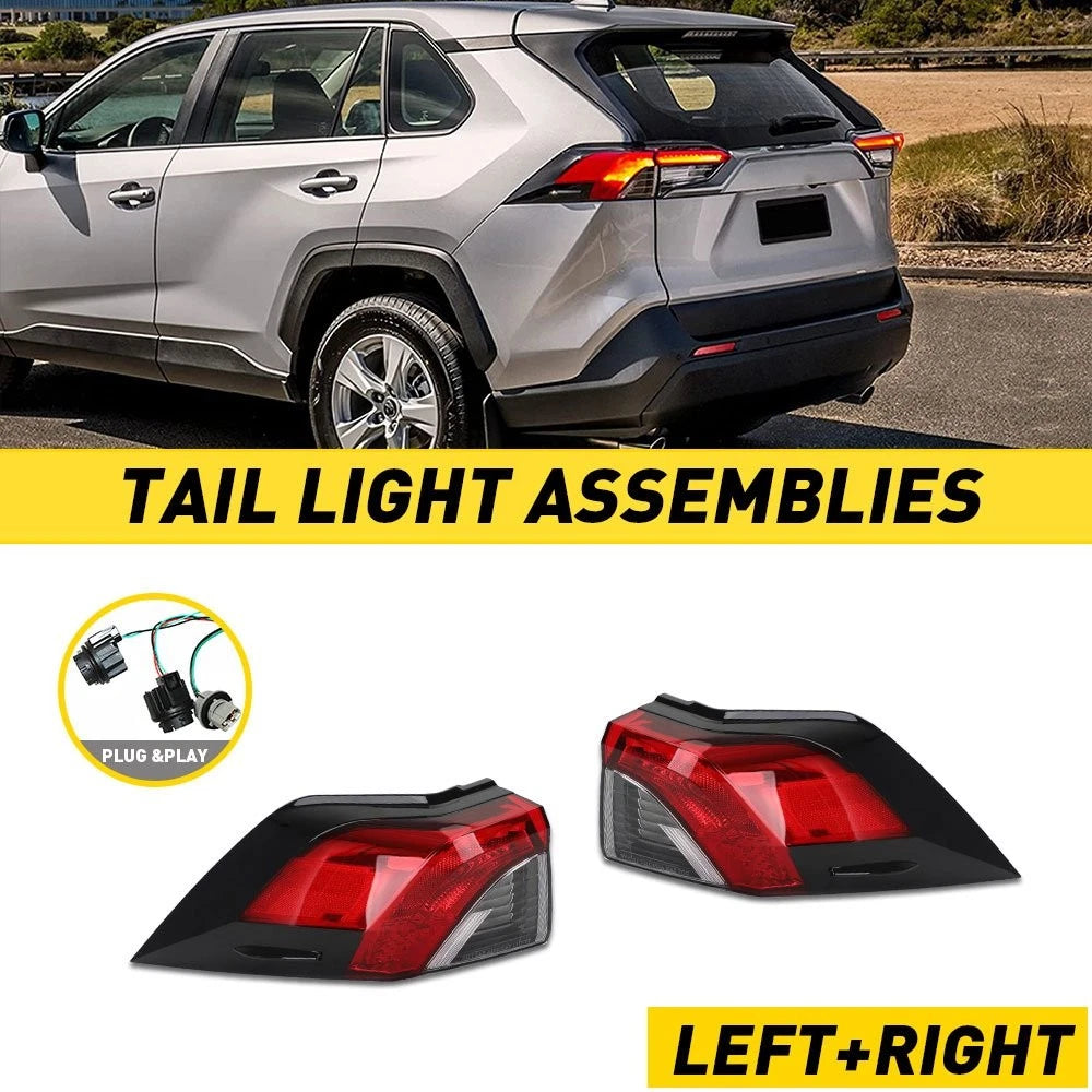 Outer LED Tail Lamp for Toyota RAV4 (2019–2021) Passenger Side H