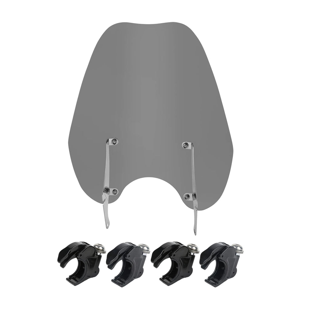 Windscreen Windshield & Bracket 39mm Clamps for Harley Dyna Fat Bob Sportster