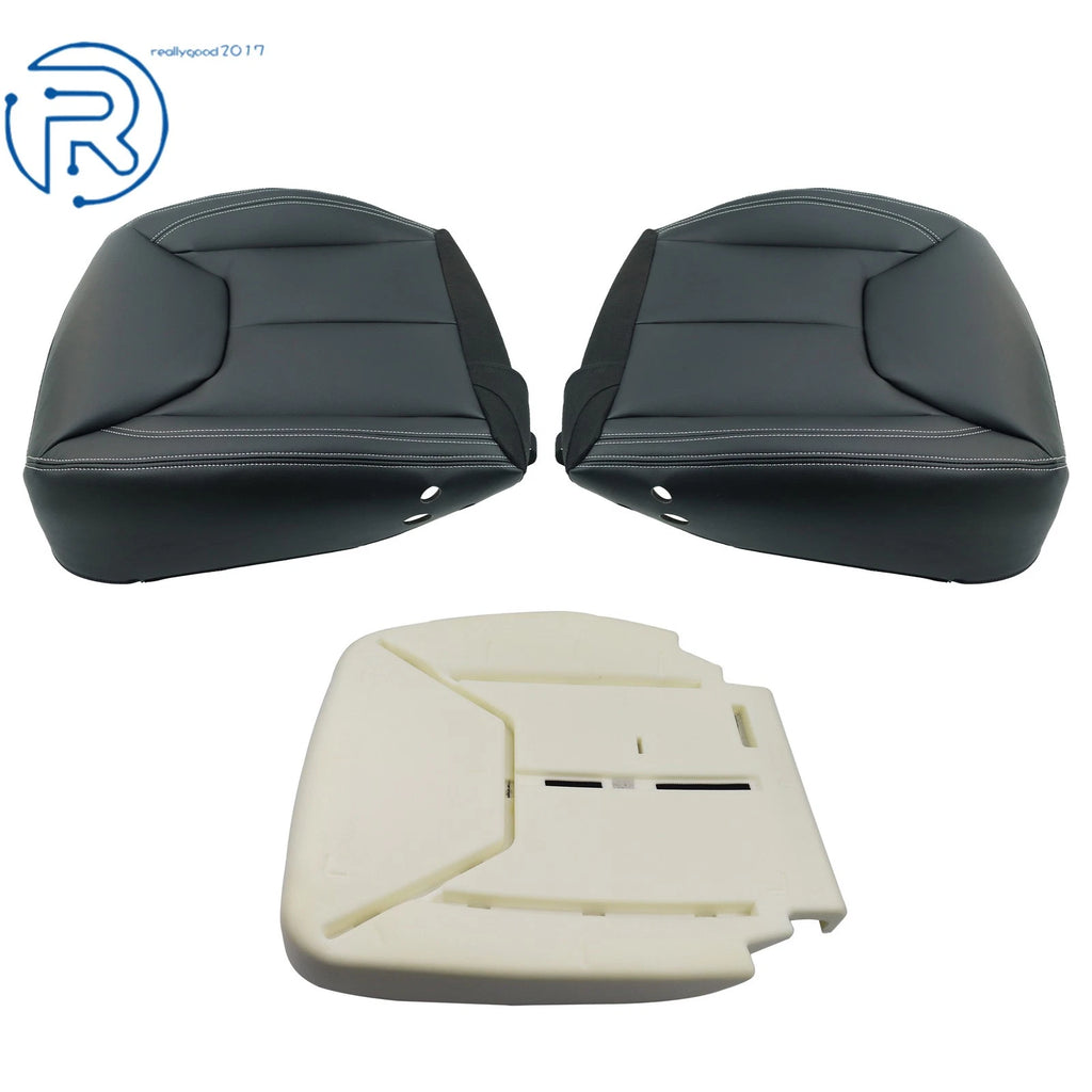 Set of 2 Front Seat Covers for Jeep Wrangler (2013–2017) with Driver Foam