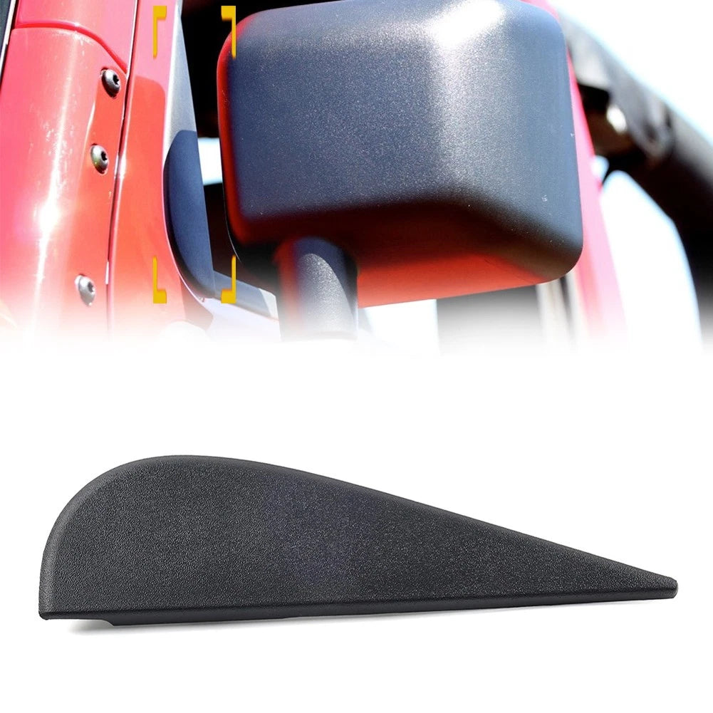 Left Door Side Mirror Triangle Flag Applique for Jeep Wrangler JK (2007–2018)