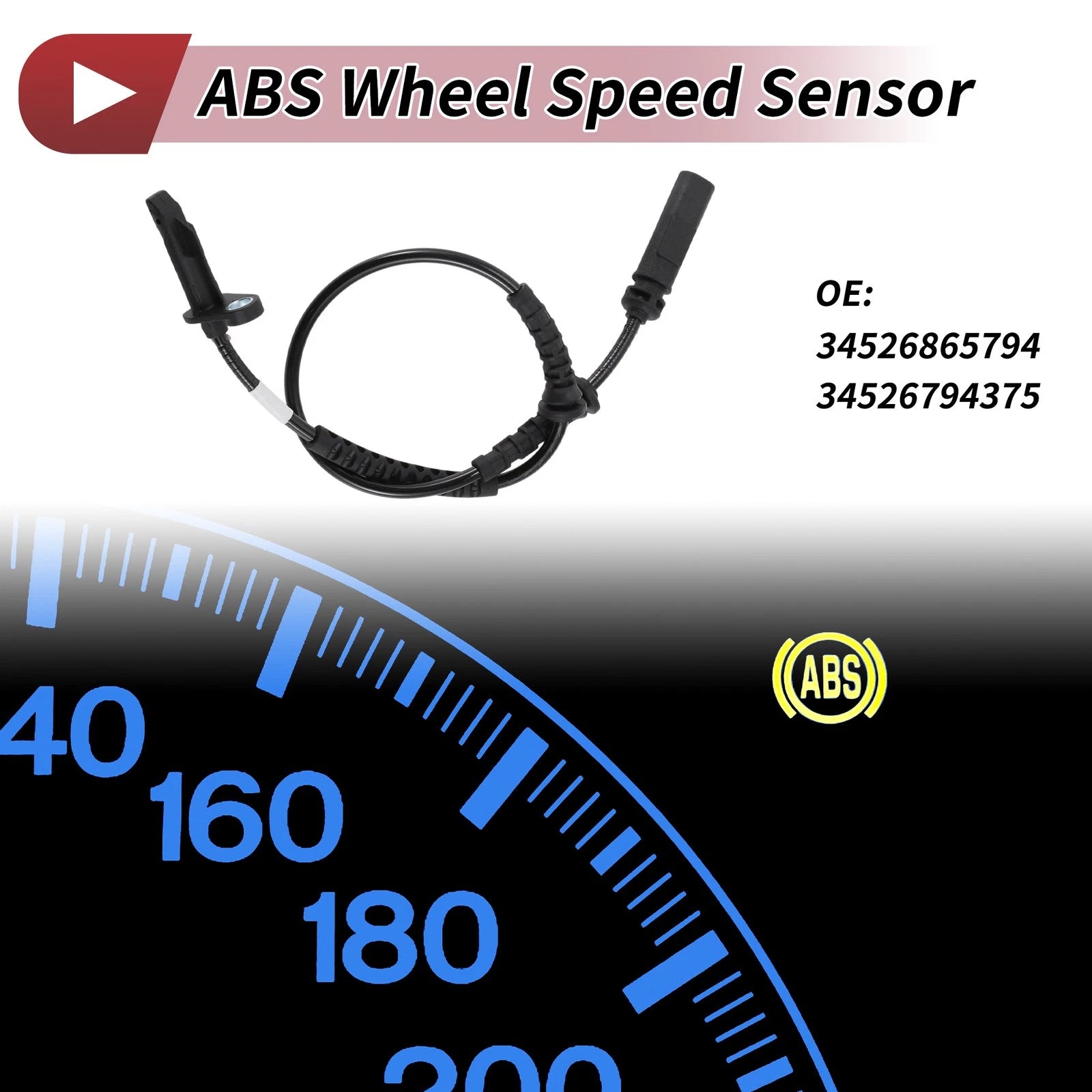 ABS Wheel Speed Sensor for BMW i3 (2014–2021) No. 34526865794/34526794375