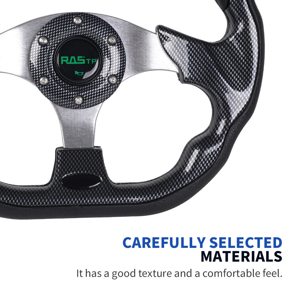 13" Black Steering Wheel for EZGO/Club Car/Yamaha Golf Cart
