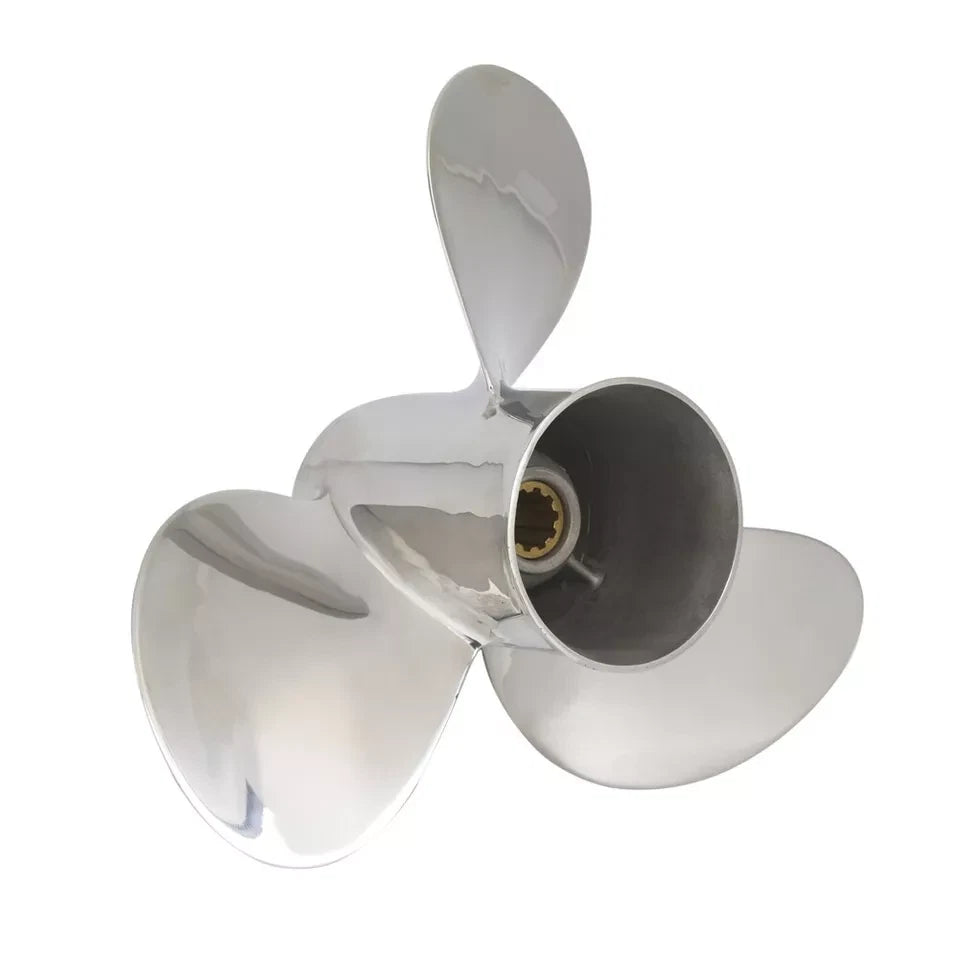 9.25x11 Stainless Steel Boat Propeller for Suzuki DF8-20HP (10 Spline)