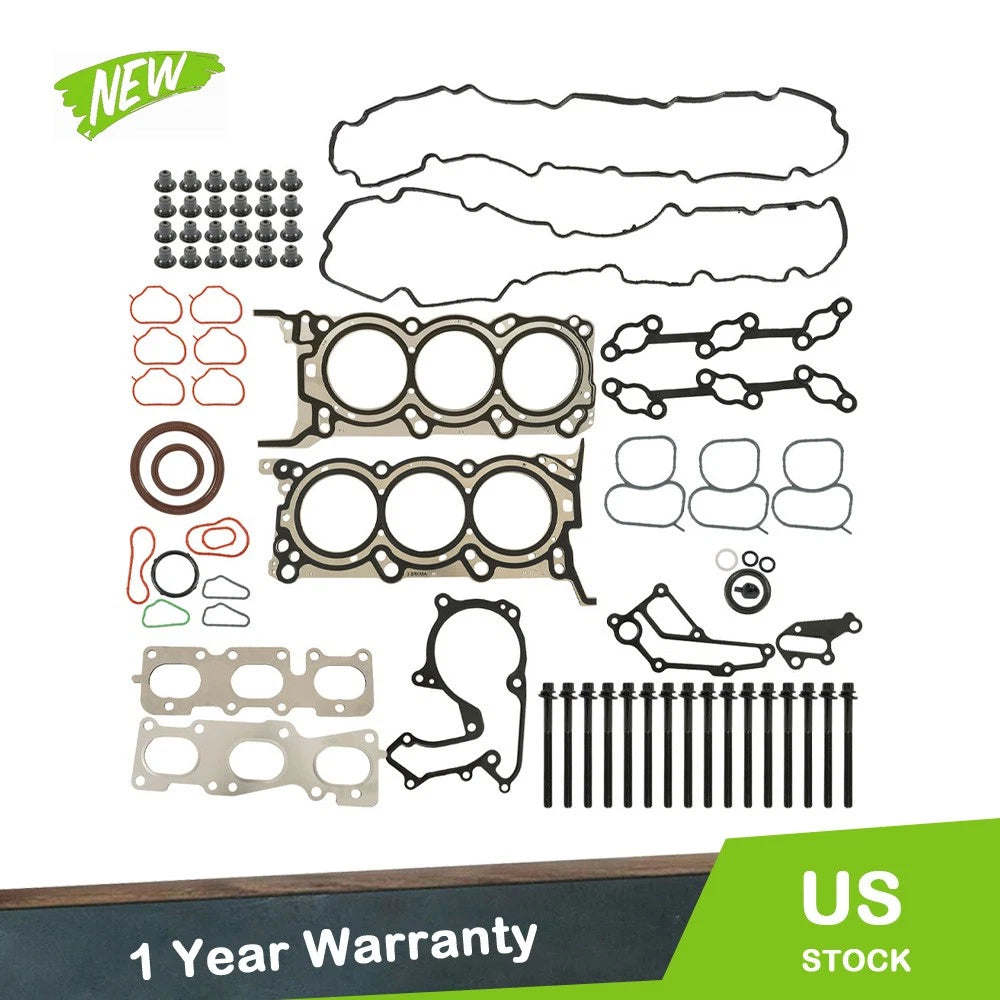 Set of 10 Engine Head Gasket Bolts for Kia Sorento/Sedona, Hyundai Santa Fe (2013–2020)
