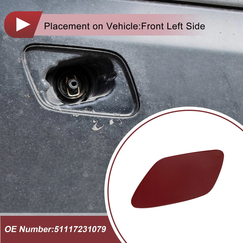 Bumper Trim Nozzle Cover No. 51117231079 for BMW Z4 (2009–2016) Dark Red