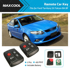 Remote Car Key 433MHz for Ford Falcon BA BF Territory SX XR6 XR8 (2002–2016)