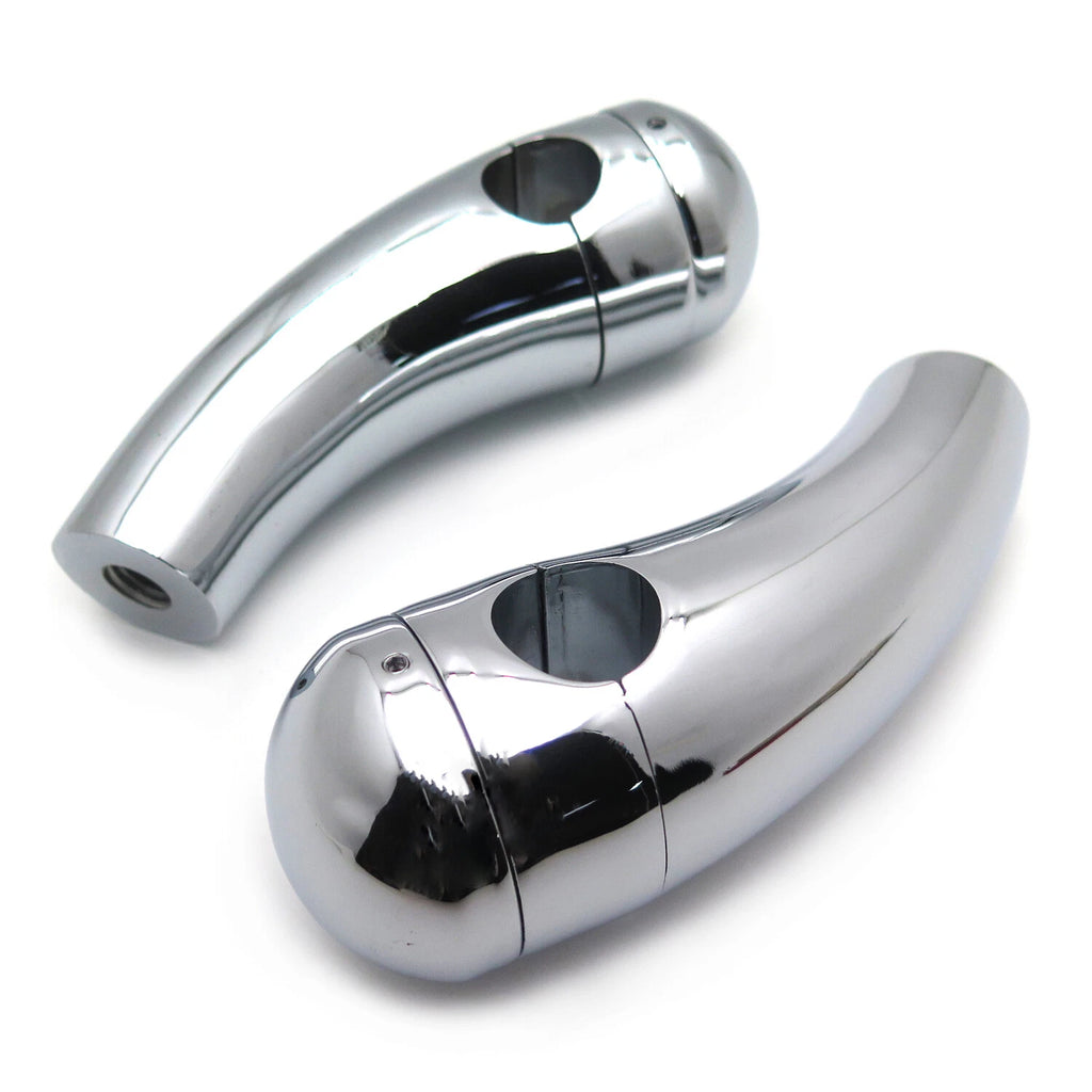 Chrome 7/8" Handlebar Riser Mounting Clamp for Honda Harley Yamaha (Universal)
