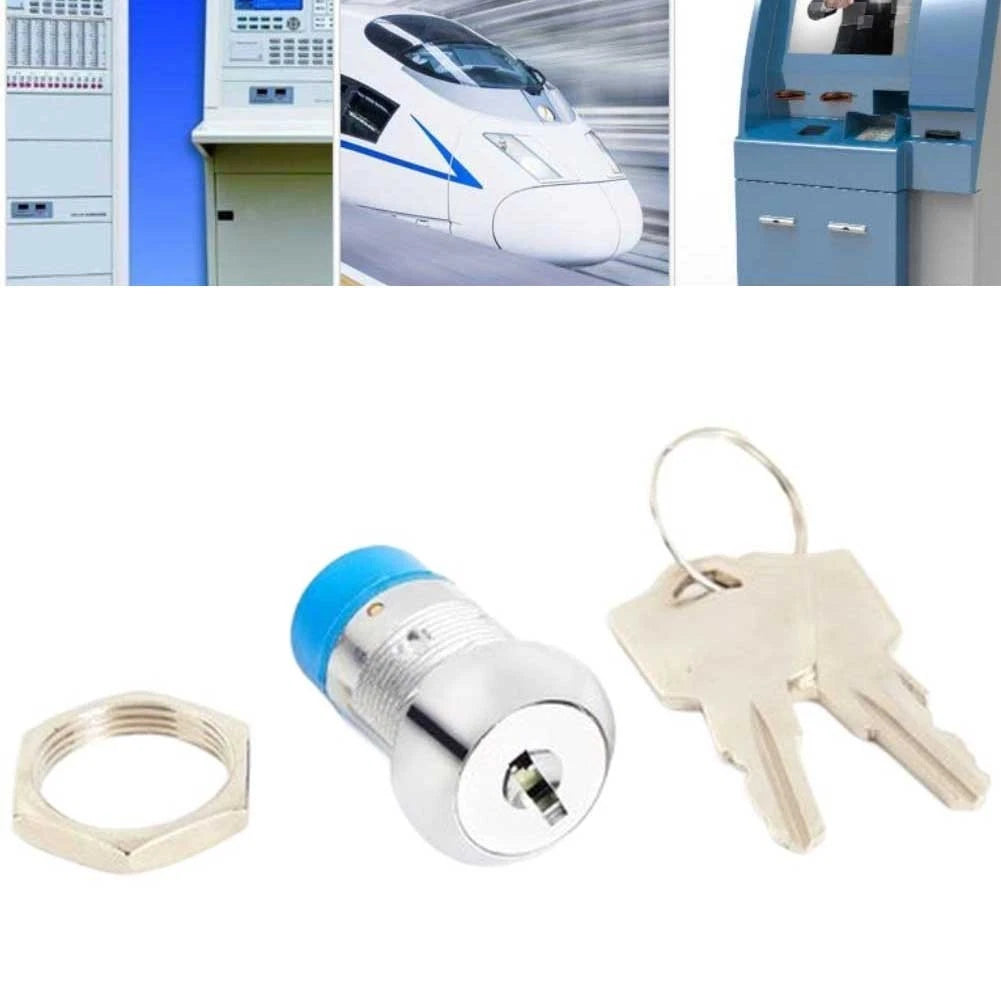 Security Reset Switch Lock Cylinder 19mm for Cabinets and Control Systems
