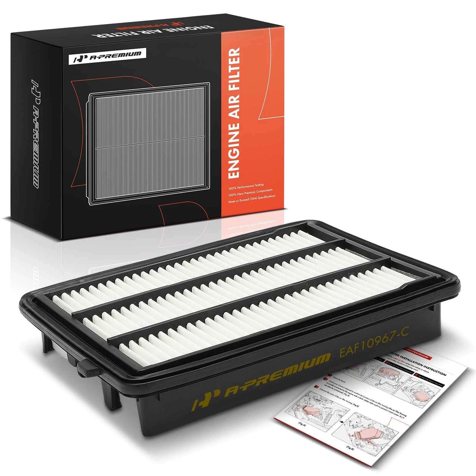 Engine Air Filter for Honda Civic (2017–2021) Turbocharged