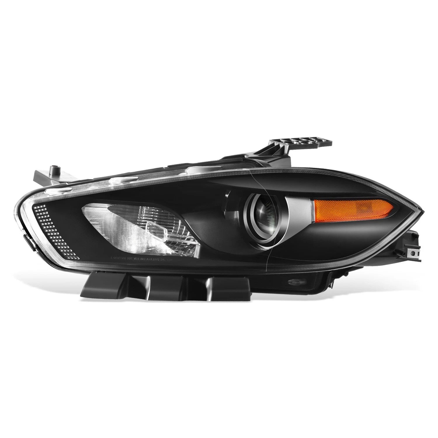 Driver Left Black Housing Amber Corner Headlight for Dodge Dart (2013–2016)