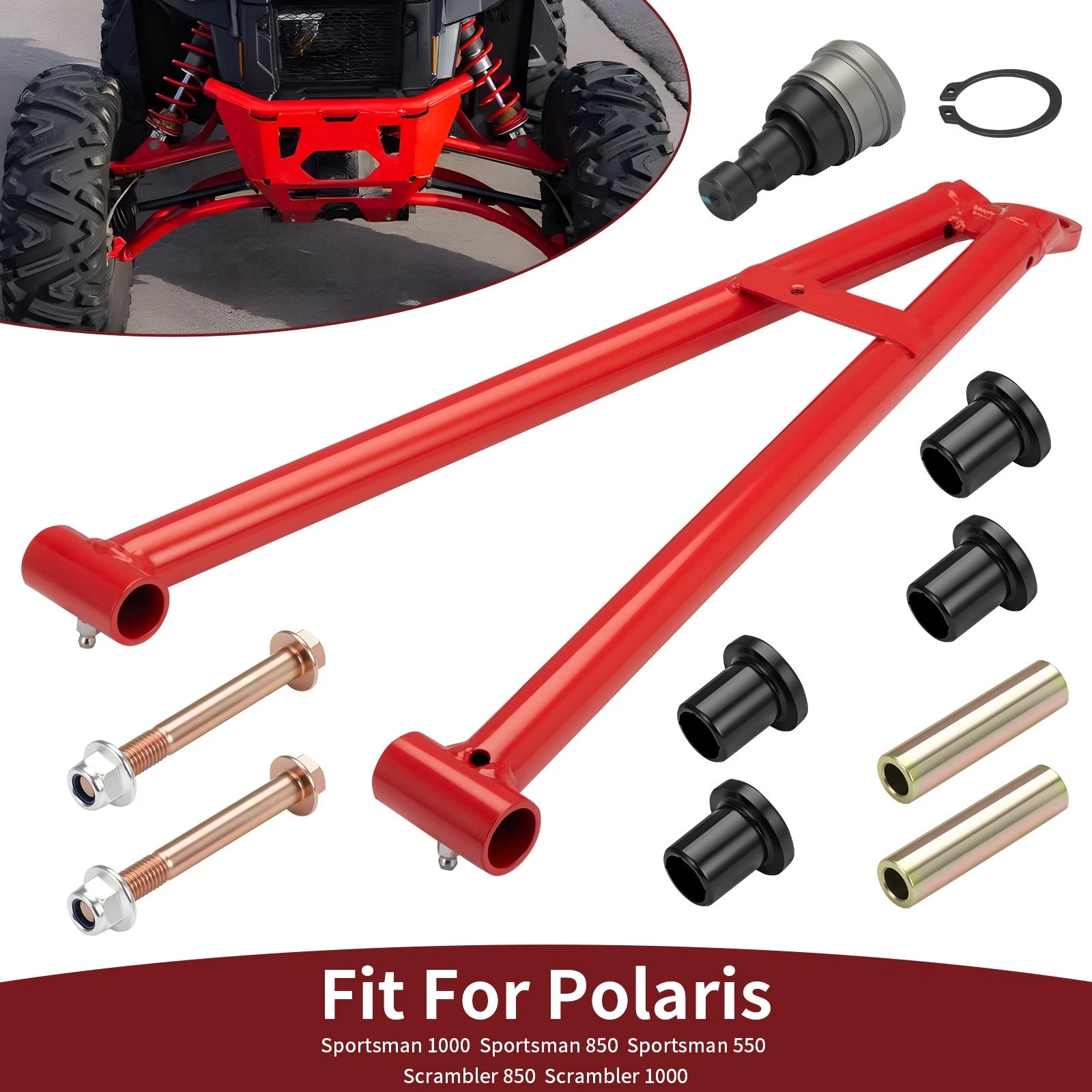 Front Left Lower A-Arm w/ Ball Joint Kit for Polaris Scrambler XP 1000 (2014–2016)