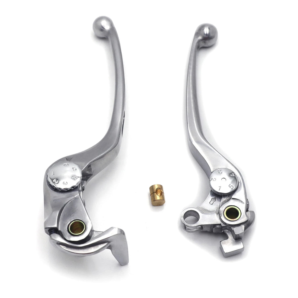 L/R Chrome Brake Clutch Hand Lever for Suzuki GSX-R 1000 (2007–2008)