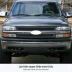 Stainless Black Mesh Grille for Chevy Silverado 1500/2500 (1999-2002)