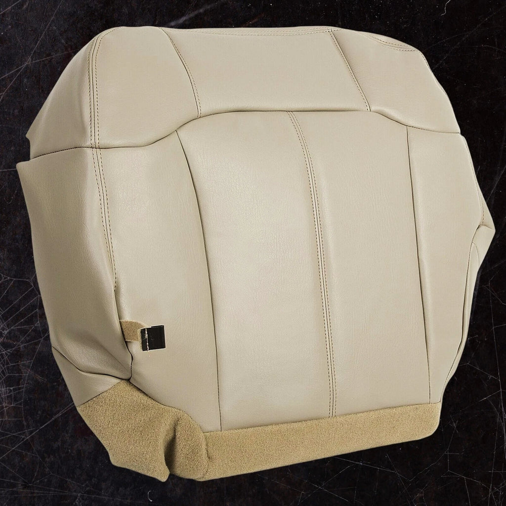 Driver Bottom Leather Seat Cover for Chevy Tahoe (2000–2002) Light Tan 522