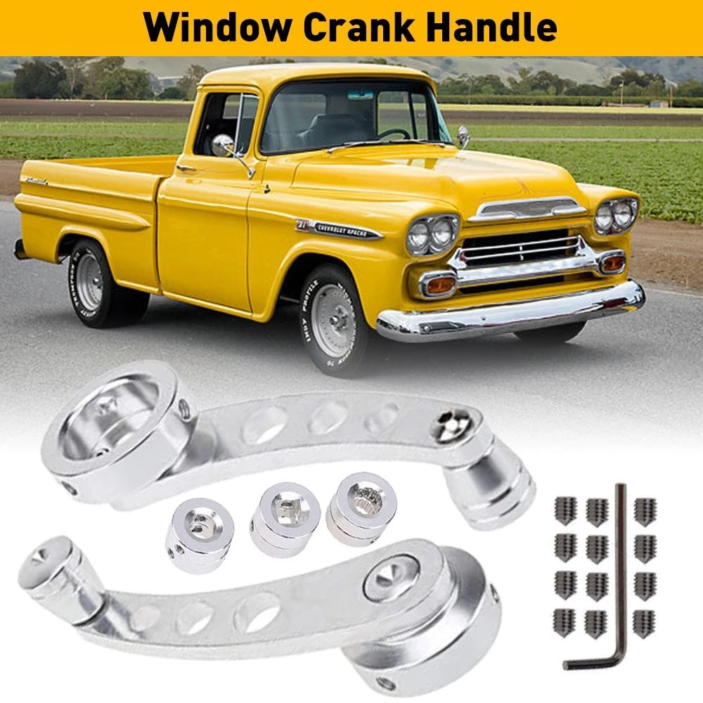 2X Aluminum Billet Manual Window Crank Handle for Car Truck (EPY)