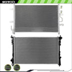 Radiator and A/C Condenser Kit for Ford Taurus SHO (2010–2011)