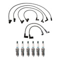 Denso Wire Set & 6 Iridium TT Spark Plugs for Ford Mazda 3.0L V6