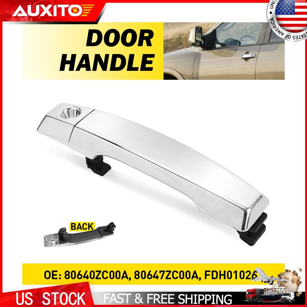 Front Driver Side Chrome Outer Door Handle for Nissan Titan/Armada (2004–2015)
