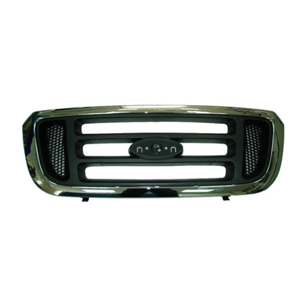 Replacement Black Chrome Plastic Front Grille (See compatibility Chart)
