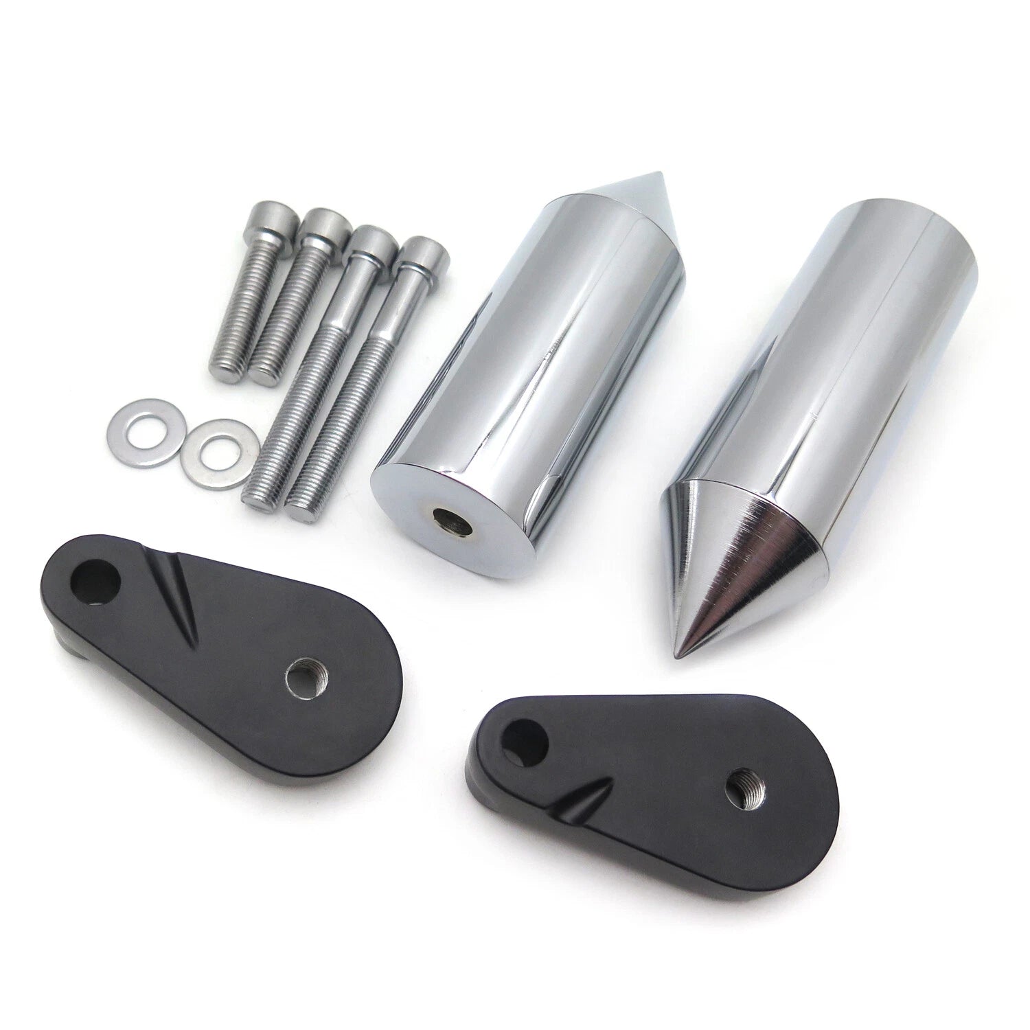 Aluminum Chrome Frame Slider Crash Protector for Yamaha YZF-R1 (2007–2008)