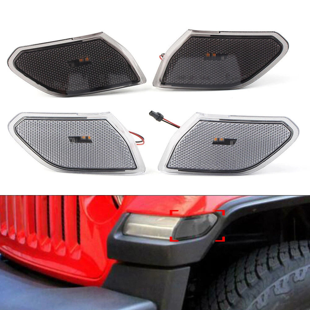 Amber LED Front Side Markers for Jeep Wrangler JL (2018–2020)