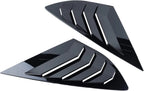Gloss Black Rear Side Window Louver Shutter Cover for Ford Fusion Sedan (2013–2022)