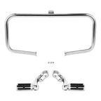 Engine Guard Crash Bar & Footpegs Mount for Harley Road King (1997–2008) Chrome
