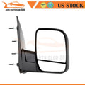 Passenger Side Folding Manual Black Mirror for Ford E150-E550 (2002–2008)