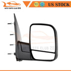 Passenger Side Folding Manual Black Mirror for Ford E150-E550 (2002–2008)