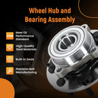 Front Wheel Hub Assembly for Dodge Ram 2500 3500 4x4 (2003–2005) ABS