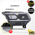 LED Headlight LH for Dodge Durango (2021–2024) - Auto Hi-Beam, Black
