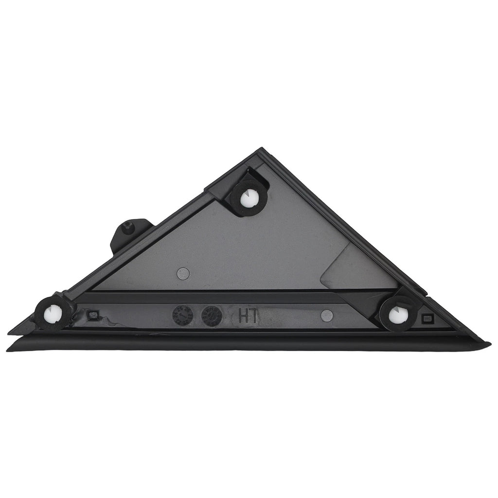 Left Right Side Mirror Flag Applique for Fiat 500 (2012–2019) Black