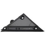 Left Right Side Mirror Flag Applique for Fiat 500 (2012–2019) Black