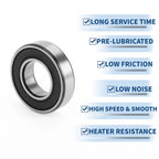 Deep Groove Ball Bearing 12x24x6mm for Scooter Skateboard (6901VV)