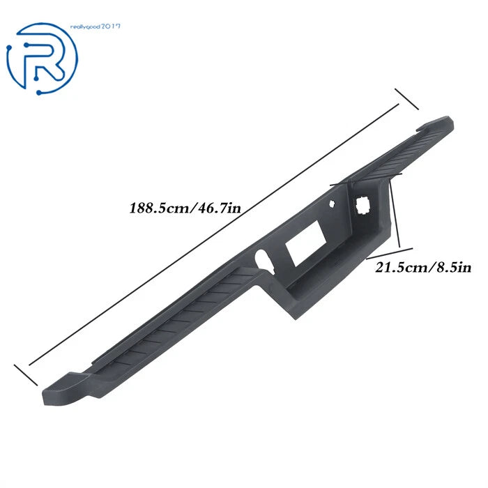 Rear Bumper Top Step Pad for Ford F-150 (2021-2023) Black Plastic