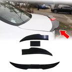 Adjustable Rear Trunk Spoiler for Universal Sedan (50"-45") - 3 Pcs Black