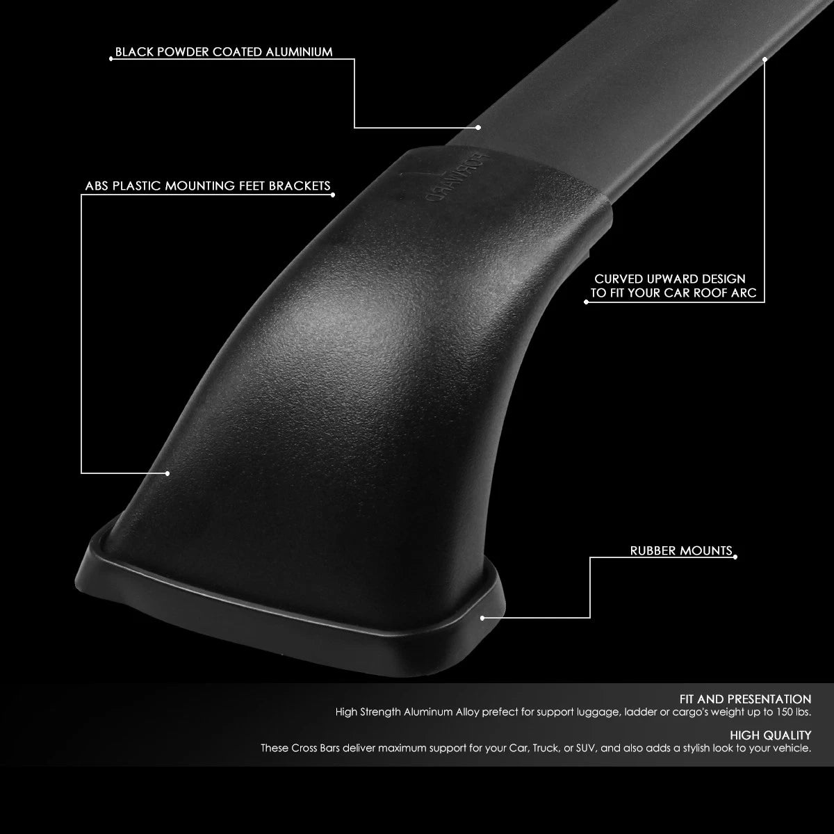 Roof Rack Cross Bar for Toyota Highlander (2014–2018)