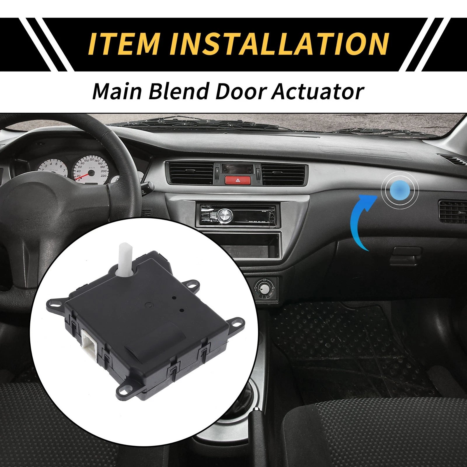 HVAC Air Door Actuator Heater Blend for Ford F650 (2001–2008) 3C3Z19E616BA