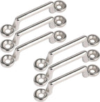 6pcs Stainless Steel Bimini Top Strap Pad Eye Footman's Loop for Kayak
