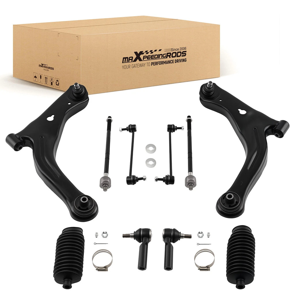 10PC Front Lower Control Arm Ball Joint Set for Ford Escape 2001–2004