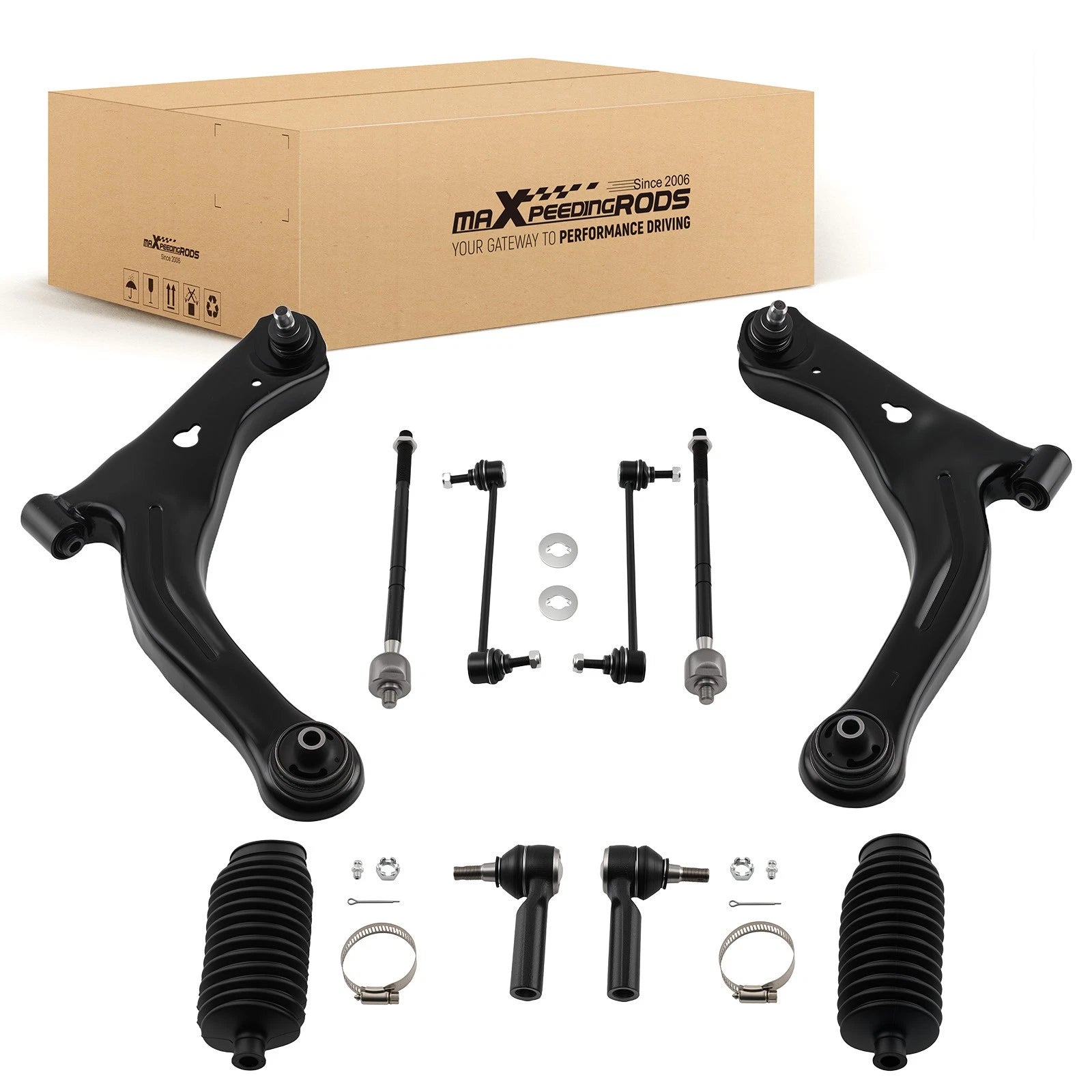 10PC Front Lower Control Arm Ball Joint Set for Ford Escape 2001–2004