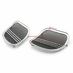Tri-Line Speaker Cover Grills for Harley Road Glide FLTRX (2015–2018) Chrome