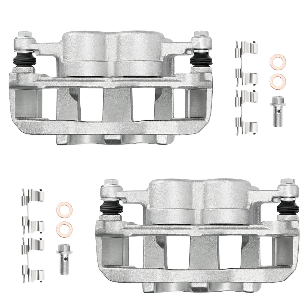 Set of 2 Front Brake Calipers w/ Bracket for Ford Explorer Mercury (2006–2010)