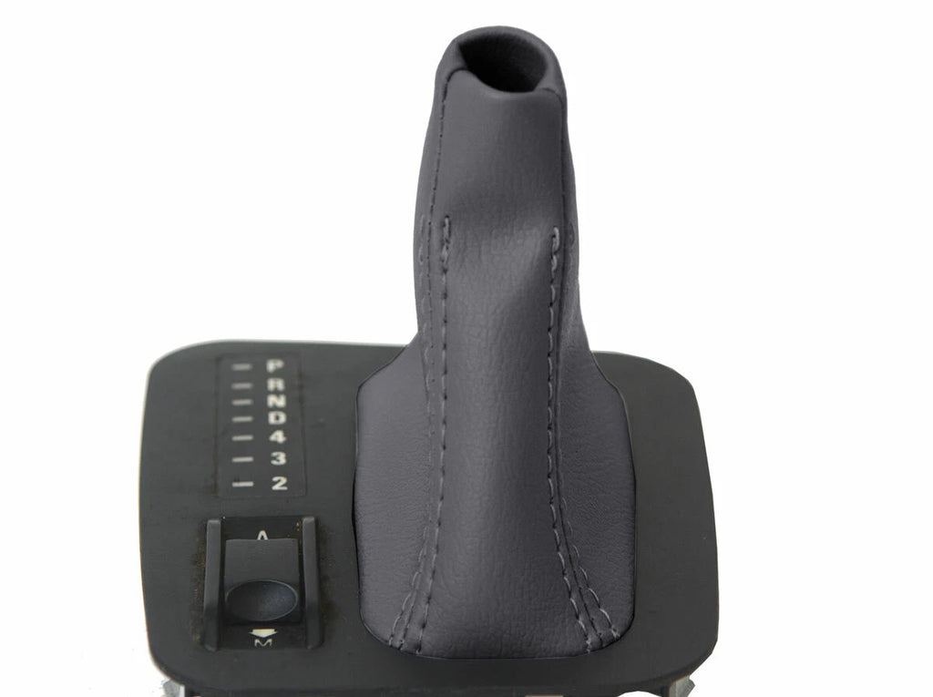 Leather Automatic Shifter Boot Cover for BMW E38 (1995–2001) Gray