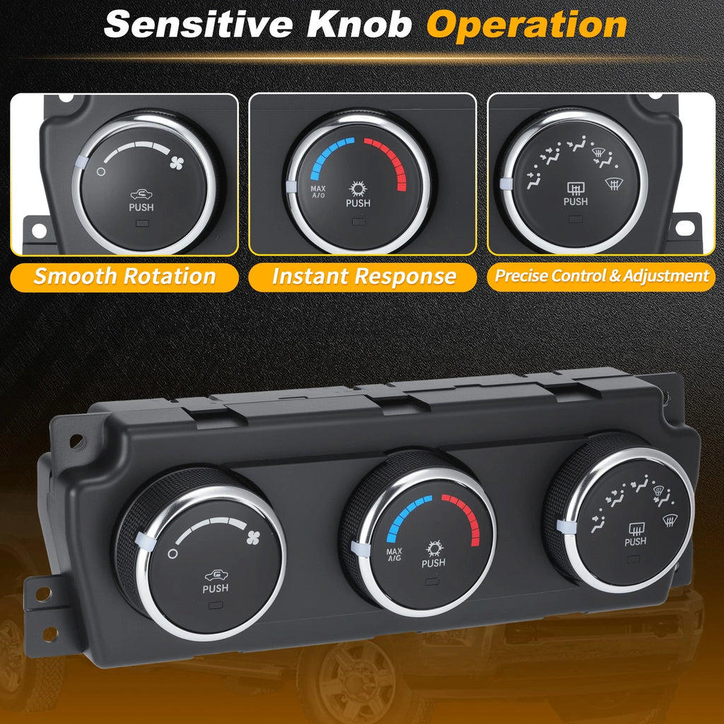 A/C Heater Climate Control Module Panel 55056826AB for Dodge Ram 1500 (2009–2011)
